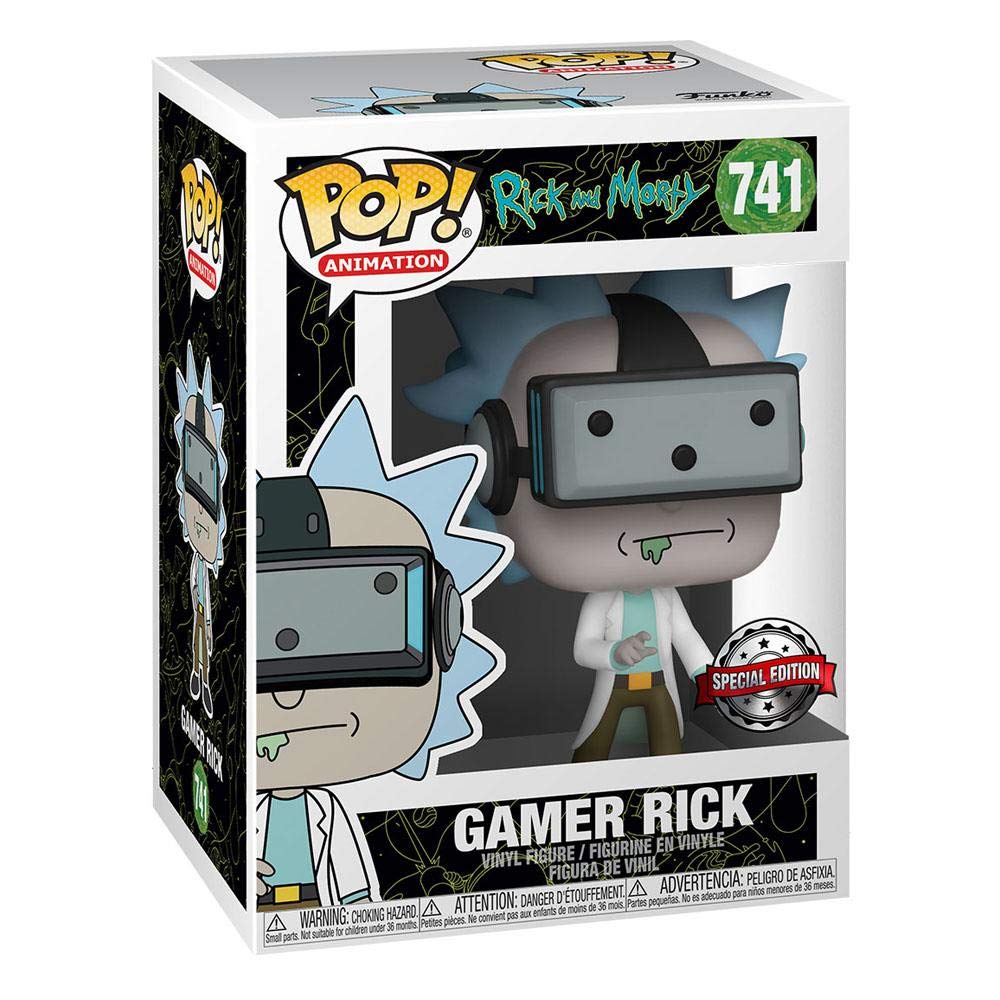 Amazon.com: Funko POP! Rick & Morty Gamer Rick Vinyl Figure 10 cm